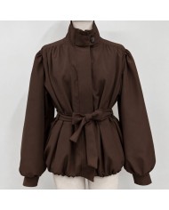 CHAQUETA GLOBO CHOCO