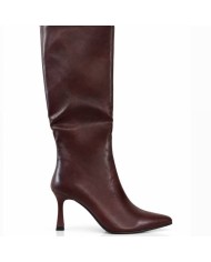 BOTA EFECTO PIEL BURDEOS