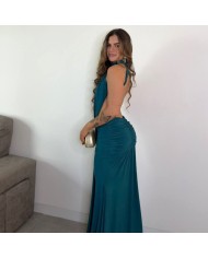 VESTIDO ELVIRA PETRÓLEO