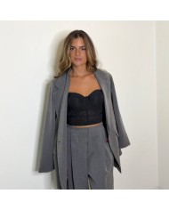 PANTALÓN TRAJE PUÑO GRIS