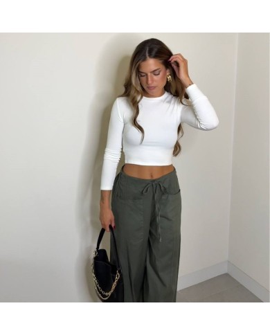 TOP BASIC MANGA LARGA BLANCO