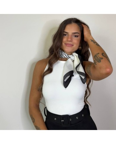 FALDA PANTALÓN CINTURÓN NEGRA