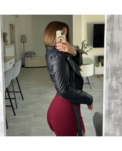 FALDA PANTALÓN BURDEOS