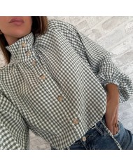 CHAQUETA VICHY VERDE