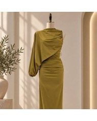 VESTIDO CAPA PISTACHO