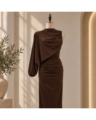 VESTIDO CAPA CHOCO