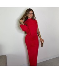 VESTIDO CAPA ROJO