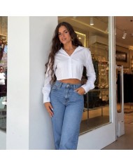 CAMISA CROPPED BLANCA