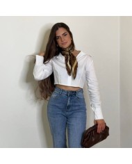 CAMISA CROPPED BLANCA