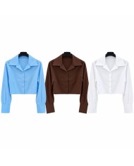CAMISA CROPPED BLANCA
