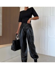 PANTALÓN CAMPANA PINZAS NEGRO