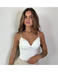 BODY ESCOTE V BLANCO