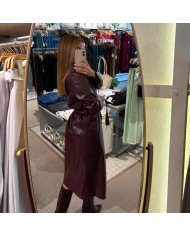 TOP ENCAJE TRANSPARENCIAS BURDEOS