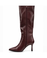 BOTA EFECTO PIEL BURDEOS