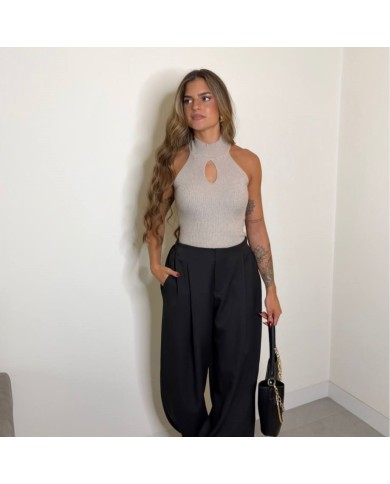 PANTALÓN TRAJE PUÑO NEGRO