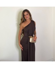 VESTIDO ASIMÉTRICO  HEBILLA CHOCO