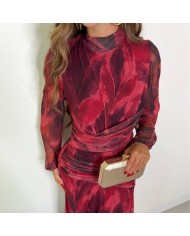 VESTIDO TUL ESTAMPADO