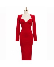 PREVENTA VESTIDO ESCOTE CORAZÓN ROJO