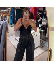 BODY ESCOTE V NEGRO