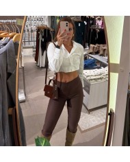 PANTALÓN AJUSTADO CHOCO