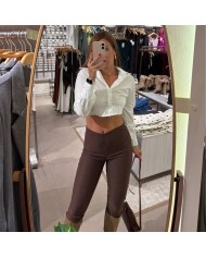 PANTALÓN AJUSTADO CHOCO
