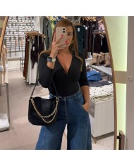 BODY CUELLO CAMISA NEGRO