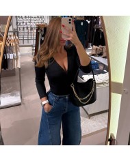 BODY CUELLO CAMISA NEGRO