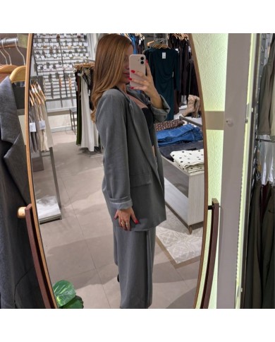 BLAZER LARGA GRIS