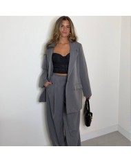 BLAZER LARGA GRIS
