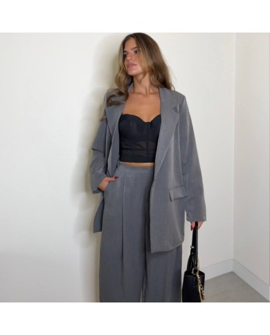 BLAZER LARGA GRIS