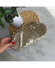 BOLSO EVENTO LENTEJUELAS DORADO