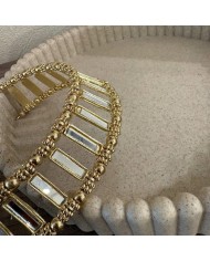 CHOKER ESPEJOS DORADO