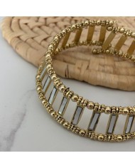 CHOKER ESPEJOS DORADO