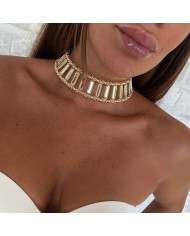 CHOKER ESPEJOS DORADO