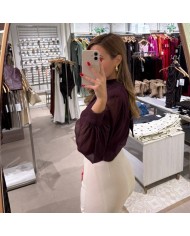 FALDA PANTALÓN CINTURÓN CREMA
