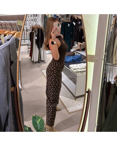 PANTALÓN LUNARES CHOCO