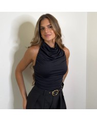PANTALÓN TRAJE CINTURÓN NEGRO