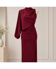 PREVENTA VESTIDO CAPA VINO