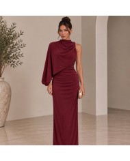 PREVENTA VESTIDO CAPA VINO