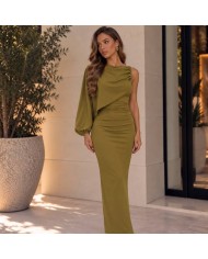 PREVENTA VESTIDO CAPA VERDE OLIVA