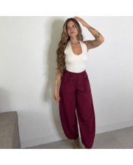 PANTALÓN BOLSILLOS VINO