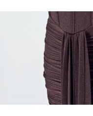 VESTIDO LUREX CORSET BRONCE