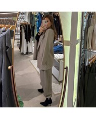 BLAZER LARGA TAUPÉ
