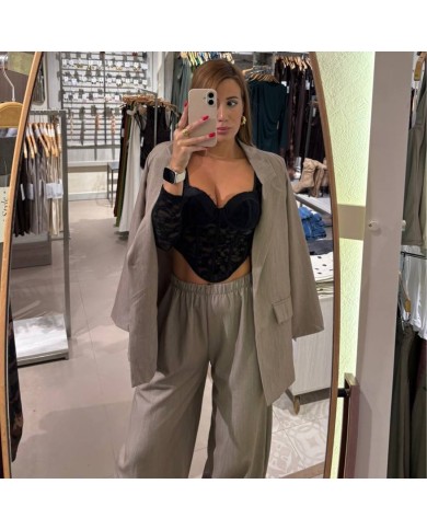 BLAZER LARGA TAUPÉ