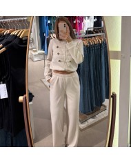 CONJUNTO DEPORTIVO DOBLE BOTONADURA BEIGE
