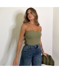 TOP BASIC VERDE MILITAR