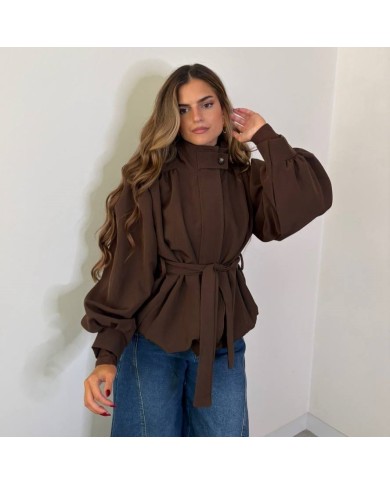CHAQUETA GLOBO CHOCO