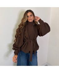 CHAQUETA GLOBO CHOCO