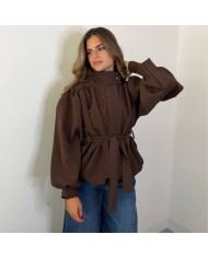 CHAQUETA GLOBO CHOCO