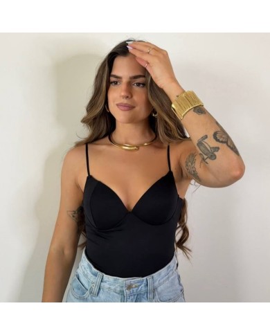 BODY ESCOTE V NEGRO